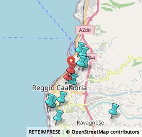 Mappa 89125 Reggio di Calabria RC, Italia (1.78833)