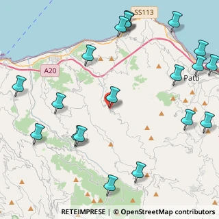 Mappa Via dei Tre Senatori, 98060 Sant'Angelo di Brolo ME, Italia (6.5625)