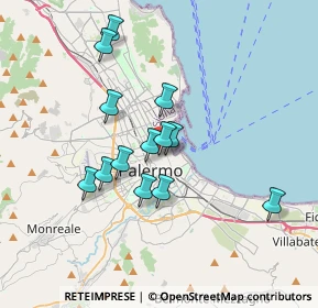 Mappa Via Ugo Antonio Amico, 90134 Palermo PA, Italia (3.36692)