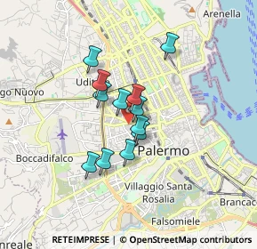 Mappa Padiglione, 90138 Palermo PA, Italia (1.2925)