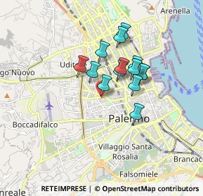 Mappa Padiglione, 90138 Palermo PA, Italia (1.40714)