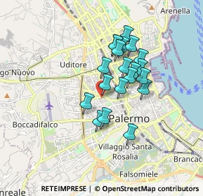 Mappa Padiglione, 90138 Palermo PA, Italia (1.4985)