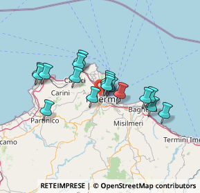 Mappa Padiglione, 90138 Palermo PA, Italia (12.59824)