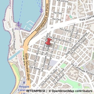 Mappa Via Giuseppe De Nava,  46, 89122 Reggio di Calabria, Reggio di Calabria (Calabria)