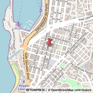 Mappa Via Giuseppe de Nava, 55, 89123 Reggio di Calabria, Reggio di Calabria (Calabria)