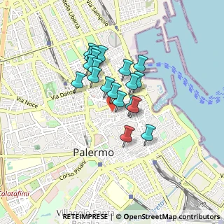 Mappa Via Alberto Favara, 90138 Palermo PA, Italia (0.7225)