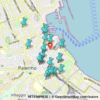 Mappa Via Giovanni Meli, 90133 Palermo PA, Italia (0.9035)