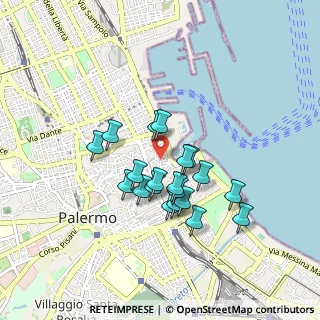 Mappa Via Giovanni Meli, 90133 Palermo PA, Italia (0.79)