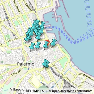 Mappa Via Giovanni Meli, 90133 Palermo PA, Italia (0.865)