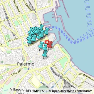 Mappa Via Giovanni Meli, 90133 Palermo PA, Italia (0.707)