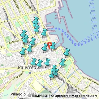 Mappa Via Giovanni Meli, 90133 Palermo PA, Italia (1.0715)