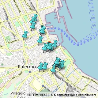 Mappa Via Giovanni Meli, 90133 Palermo PA, Italia (0.8795)