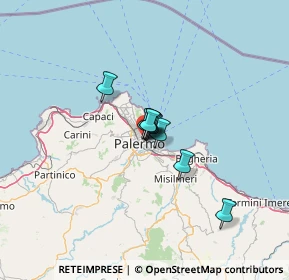 Mappa Via Giovanni Meli, 90133 Palermo PA, Italia (17.10909)