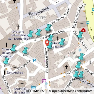 Mappa Via Giovanni Meli, 90133 Palermo PA, Italia (0.0625)
