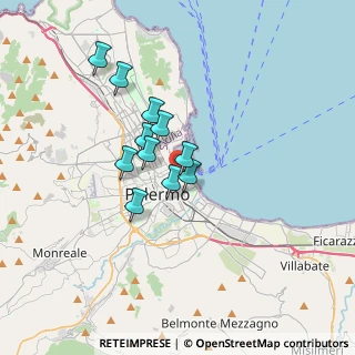 Mappa Via Giovanni Meli, 90133 Palermo PA, Italia (2.81636)