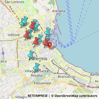 Mappa Piazza Cassarelli, 90133 Palermo PA, Italia (2.05571)