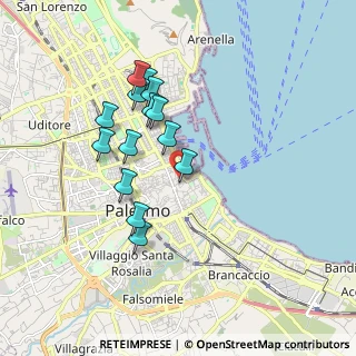 Mappa Piazza Cassarelli, 90133 Palermo PA, Italia (1.78857)