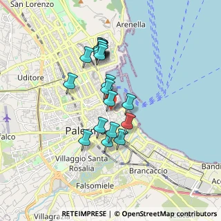 Mappa Piazza Cassarelli, 90133 Palermo PA, Italia (1.6915)
