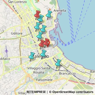 Mappa Via Bandiera, 90133 Palermo PA, Italia (1.80182)
