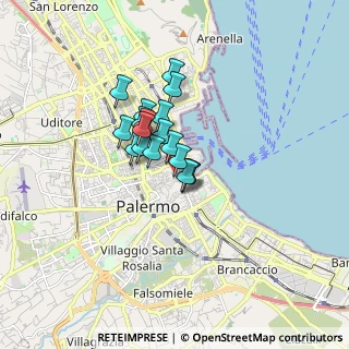 Mappa Via Bandiera, 90133 Palermo PA, Italia (1.16)