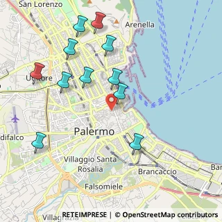 Mappa Via Bandiera, 90133 Palermo PA, Italia (2.42455)