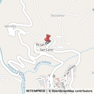 Mappa Via San Carlo, 24A, 98060 Sant'Angelo di Brolo, Messina (Sicilia)