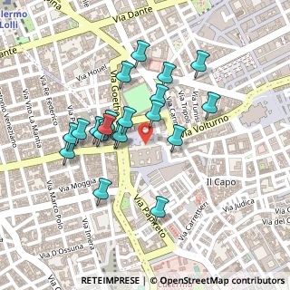 Mappa Piazza Vittorio Emanuele Orlando, 90138 Palermo PA, Italia (0.2235)