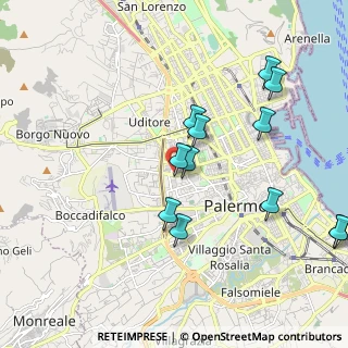 Mappa Via Paolo Caggio, 90135 Palermo PA, Italia (2.32)