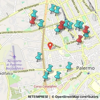 Mappa Via Paolo Caggio, 90135 Palermo PA, Italia (1.371)