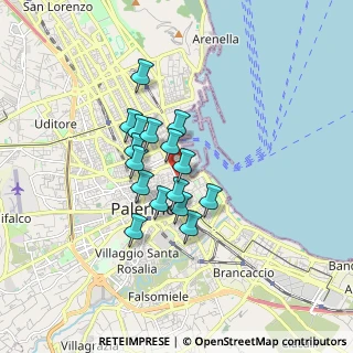 Mappa Food Hall, 90133 Palermo PA, Italia (1.33125)