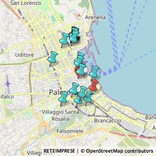 Mappa Food Hall, 90133 Palermo PA, Italia (1.6585)