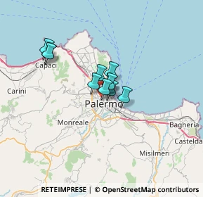 Mappa 90138 Palermo PA, Italia (4.38636)