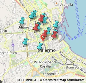 Mappa 90138 Palermo PA, Italia (1.538)