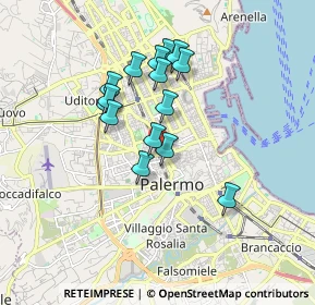 Mappa 90138 Palermo PA, Italia (1.60667)