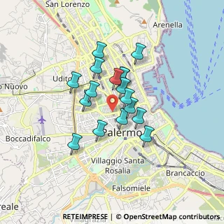 Mappa 90138 Palermo PA, Italia (1.37118)
