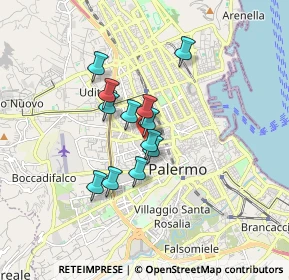 Mappa Via Giuseppe Whitaker, 90138 Palermo PA, Italia (1.34)