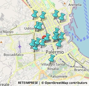 Mappa Via Giuseppe Whitaker, 90138 Palermo PA, Italia (1.46059)