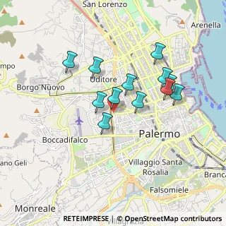 Mappa Via Perpignano, 90145 Palermo PA, Italia (1.68083)