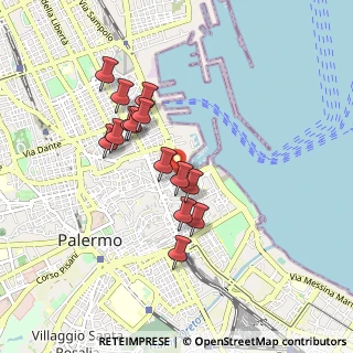 Mappa Piazza Fonderia, 90133 Palermo PA, Italia (0.84714)