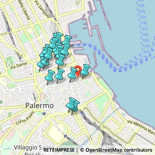 Mappa Vicolo della Fonderia, 90133 Palermo PA, Italia (0.922)
