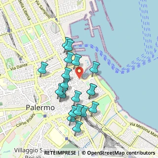 Mappa Piazza Fonderia, 90133 Palermo PA, Italia (0.928)