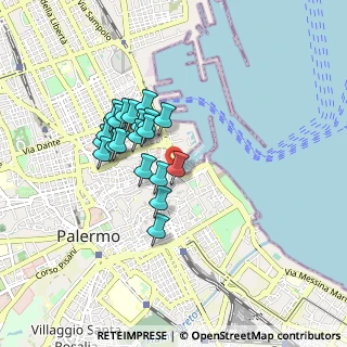 Mappa Vicolo della Fonderia, 90133 Palermo PA, Italia (0.767)