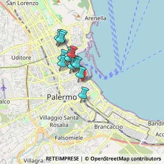 Mappa Vicolo della Fonderia, 90133 Palermo PA, Italia (1.41923)