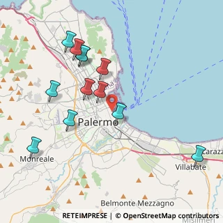 Mappa Vicolo della Fonderia, 90133 Palermo PA, Italia (4.65583)