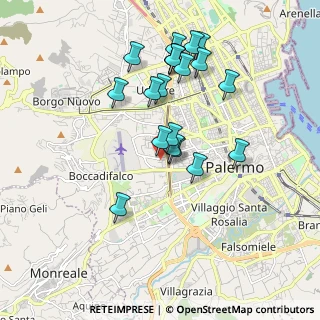 Mappa Palermo, 90135 Palermo PA, Italia (1.9565)