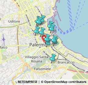 Mappa Via Benfratelli, 90134 Palermo PA, Italia (1.18)