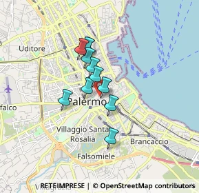 Mappa Via Benfratelli, 90134 Palermo PA, Italia (1.27)