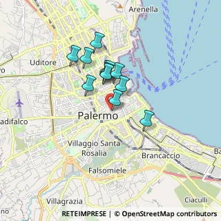 Mappa Palermo, 90134 Palermo PA, Italia (1.41)