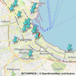 Mappa Via Lincoln, 90133 Palermo PA, Italia (2.66733)