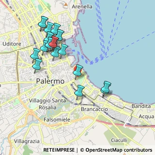 Mappa Via Lincoln, 90133 Palermo PA, Italia (2.3725)